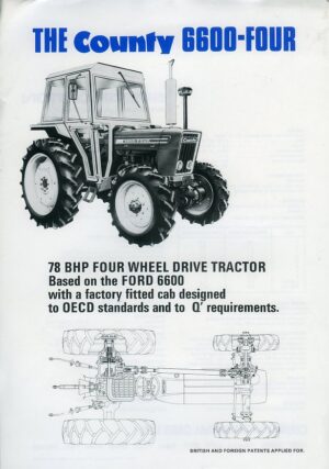 county tractor high drive 762h  sales brochure  based on 6610 