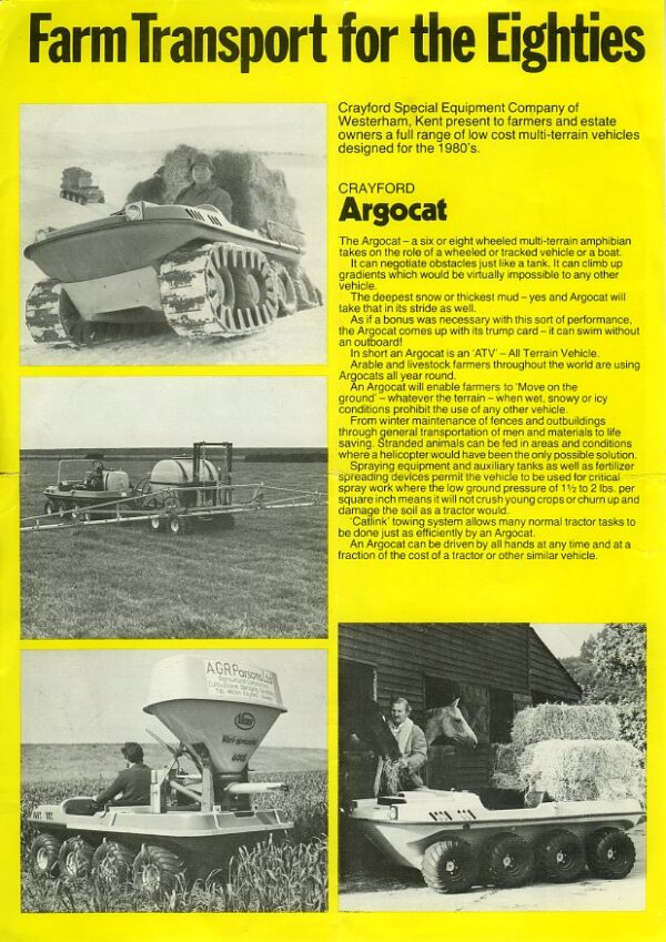 Crayford Argocat leaflet