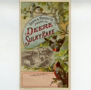 Deere Sulky Rake leaflet