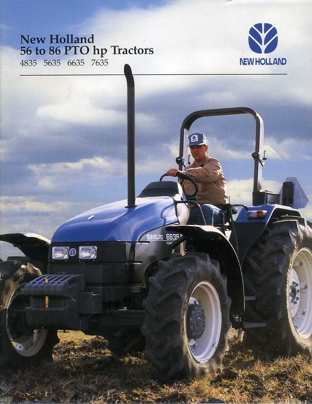 1996 NEW HOLLAND 35 Series TRACTOR  Sales Brochure 