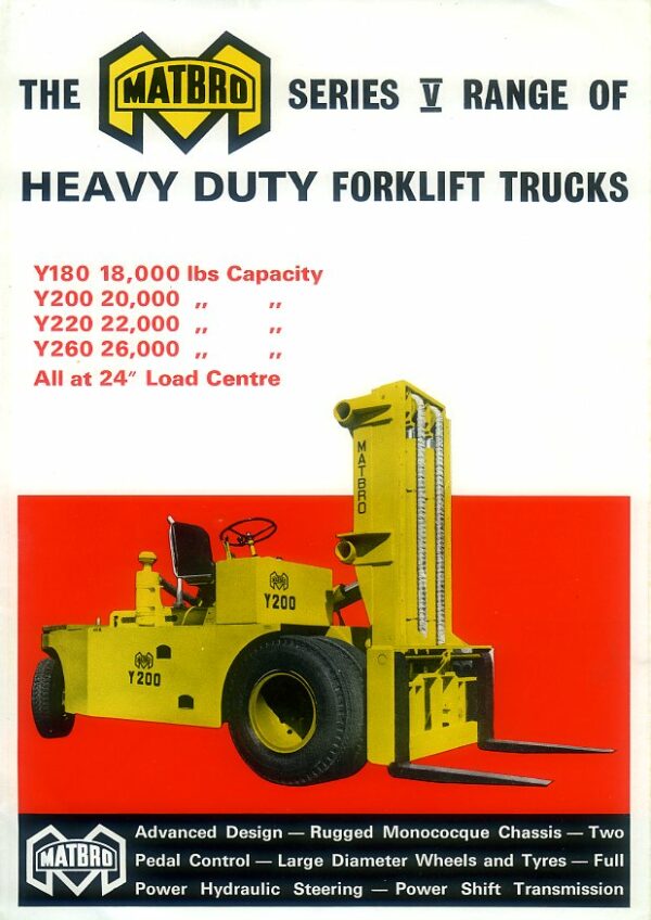 FC27 Matbro Series V Forklifts