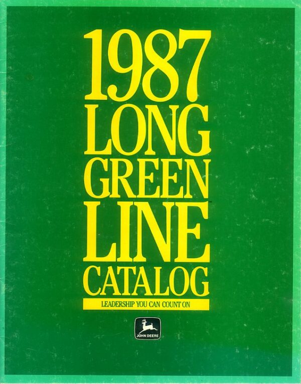 JD92 John Deere 1987 Catalogue