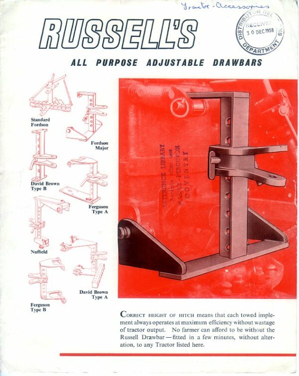 CA29 Russell's Drawbars