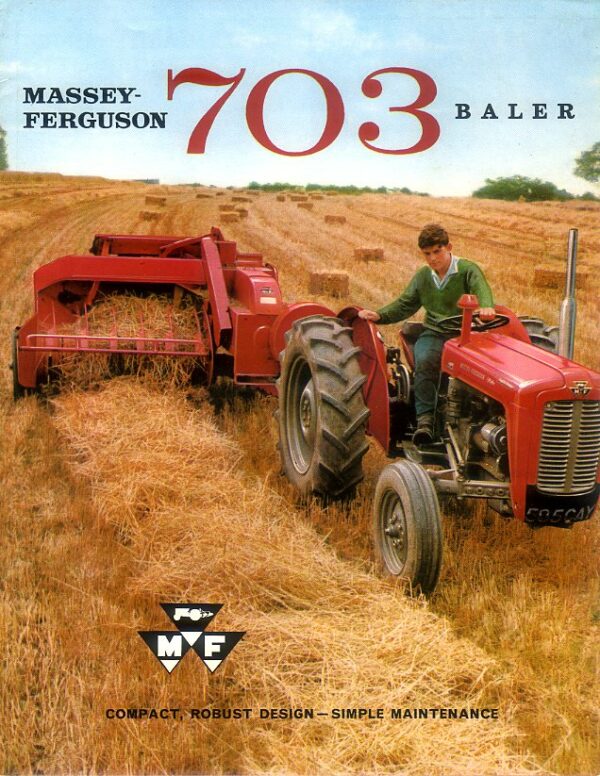 BA04 Massey Fergsuon 703 Baler