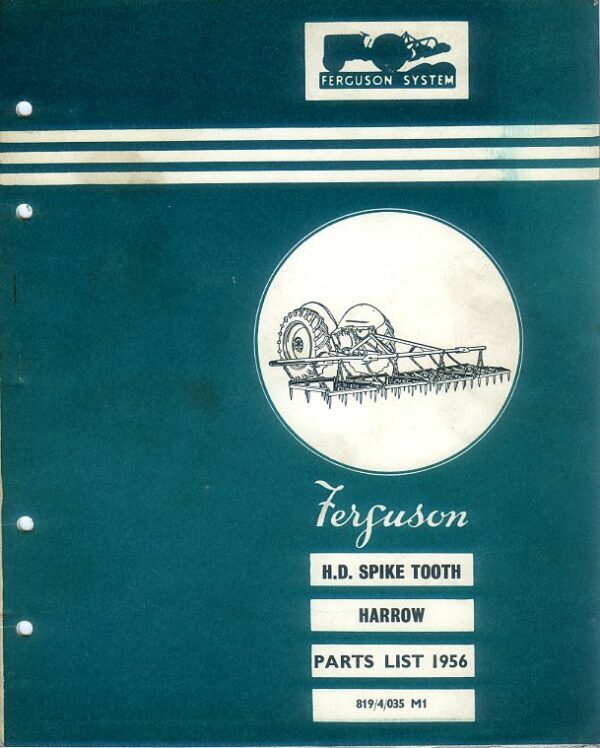 F-M19 Ferguson Spike Tooth Harrow