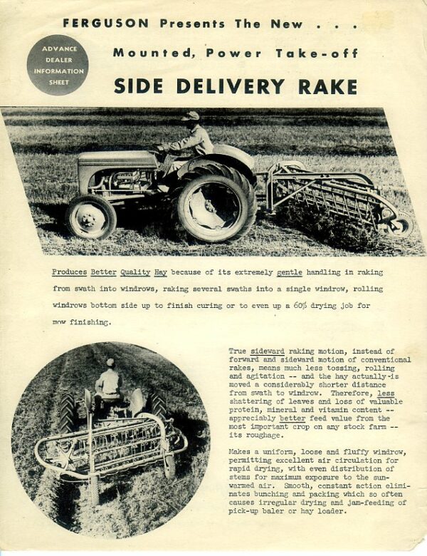 F15 Ferguson Side Delivery Rake