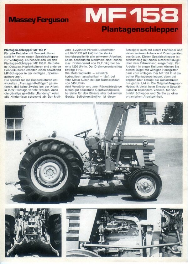 MF74 Massey Ferguson 158P