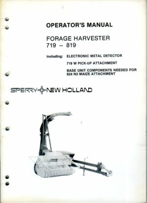 FH-M02 New Holland 719, 819 Forage Harvesters