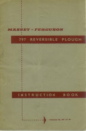 MF-M43 Massey Ferguson 797 Plough