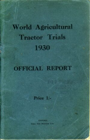 E19 World Tractor Trials 1930