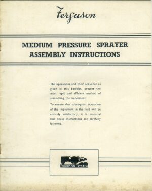 F-M31 Ferguson Medium Pressure Sprayer