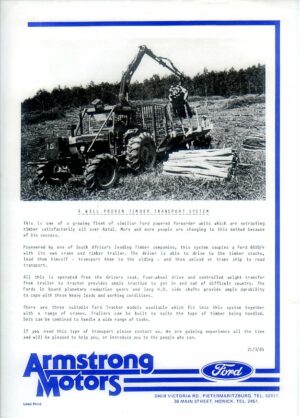 FC90 Armstrong Ford Timber Forwarder