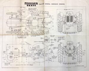 FO205 Fordson Dexta Drawing