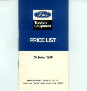 FOI-56 Ford Price List 1969