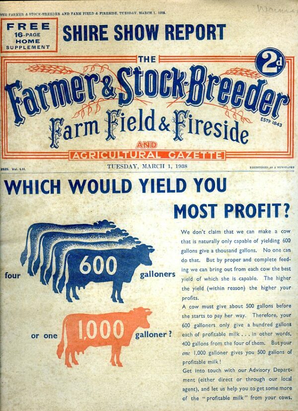 MA33 Farmer & Stock-Breeder 1938