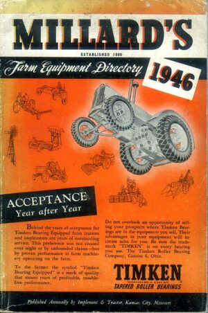BKL38 Millard's Farm Equipment Directory 1946