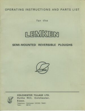 PL-M15 Lemken Semi-Mounted Reversible Ploughs