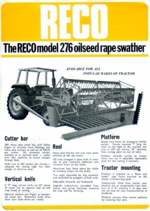FM174 Reco 276 Swather