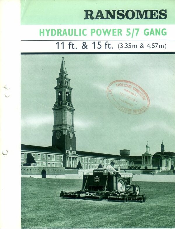 RA08 Ransomes Hydraulic Power 5/7 Gang Mower