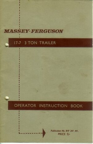 MF-M01 Massey Ferguson 17-7 Trailer