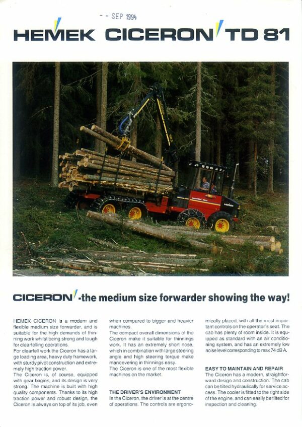 FM139 Hemek Ciceron TD81 Forwarder