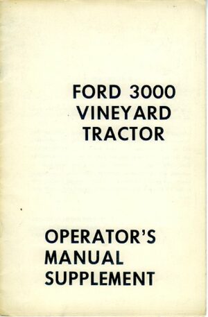 FO-M13 Ford 3000 Vineyard