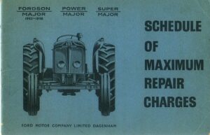 FO-M05 Fordson Repair Charges