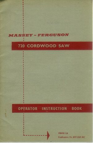 MF-M44 Massey Ferguson 720 Cordwood Saw
