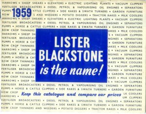 FM87 Lister Blackstone Range 1959
