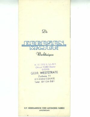 FOI-25 Fordson Major Implements Dutch