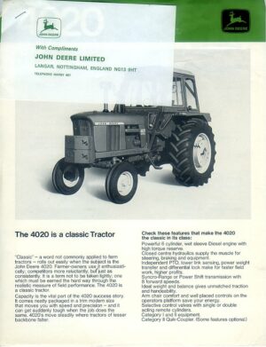 JD98 John Deere 4020