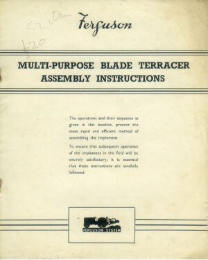 F-M37 Ferguson Blade Terracer