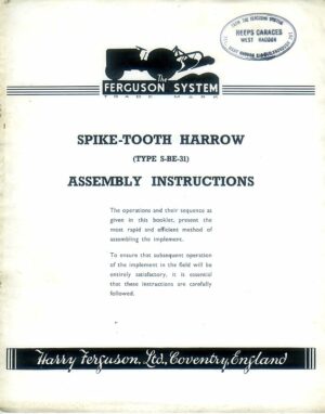 F-M39 Ferguson Spike-Tooth Harrow