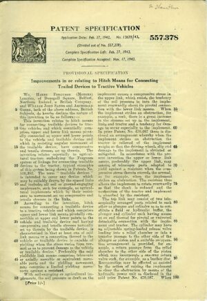 F46 Ferguson Patent Specification