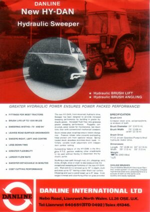 FC122 Hy-Dan Hydraulic Sweeper