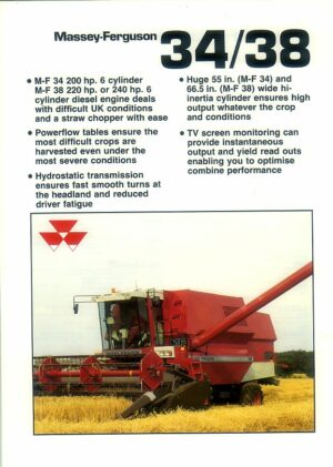 MFI-101 Massey Ferguson 34/38 Combine