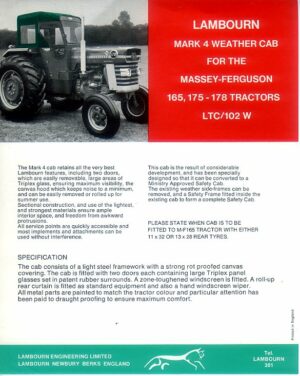 CA36 Lambourn Massey Ferguson Cab