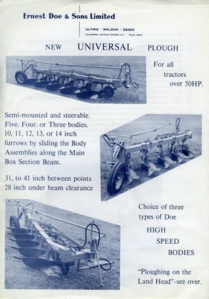 FC70 Doe Universal Plough