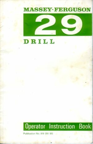 MF-M09 Massey Ferguson 29 Drill