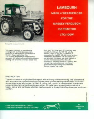 CA37 Lambourn Massey Ferguson 135 Cab