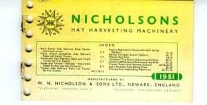 EF13 Nicholsons Hay Harvesting Machinery