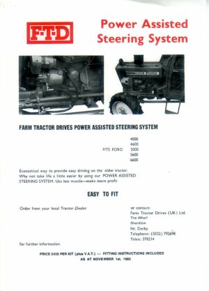 FOI-46 FTD Power Assisted Steering