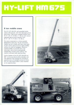 FC99 Hy-Lift HM675 Crane